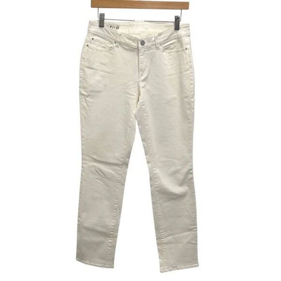 Ann Taylor Womens Low Rise‎ Curvy Fit Skinny Ankle Jeans White Size 6 - Picture 2 of 11